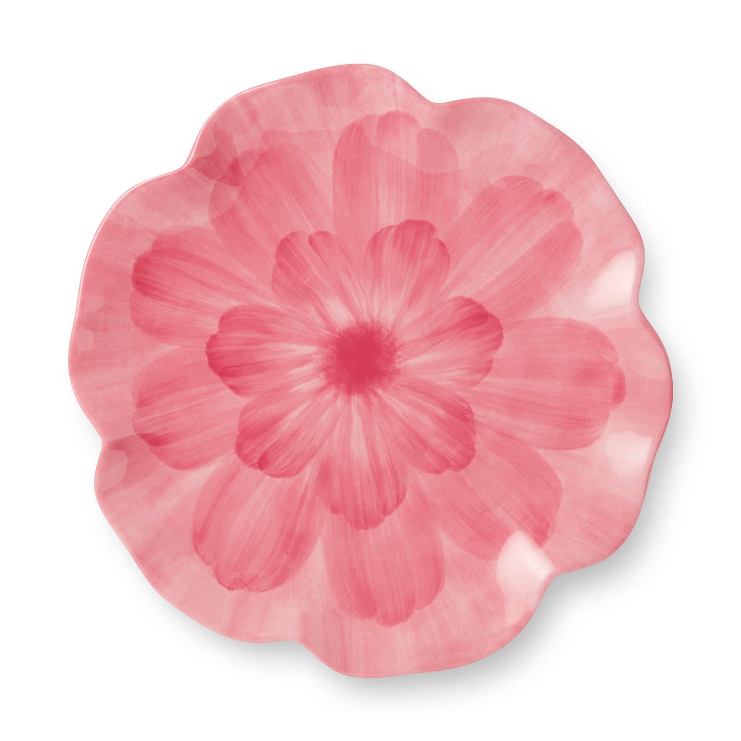Rose Melamine Pink Floral Salad Plate - 9in