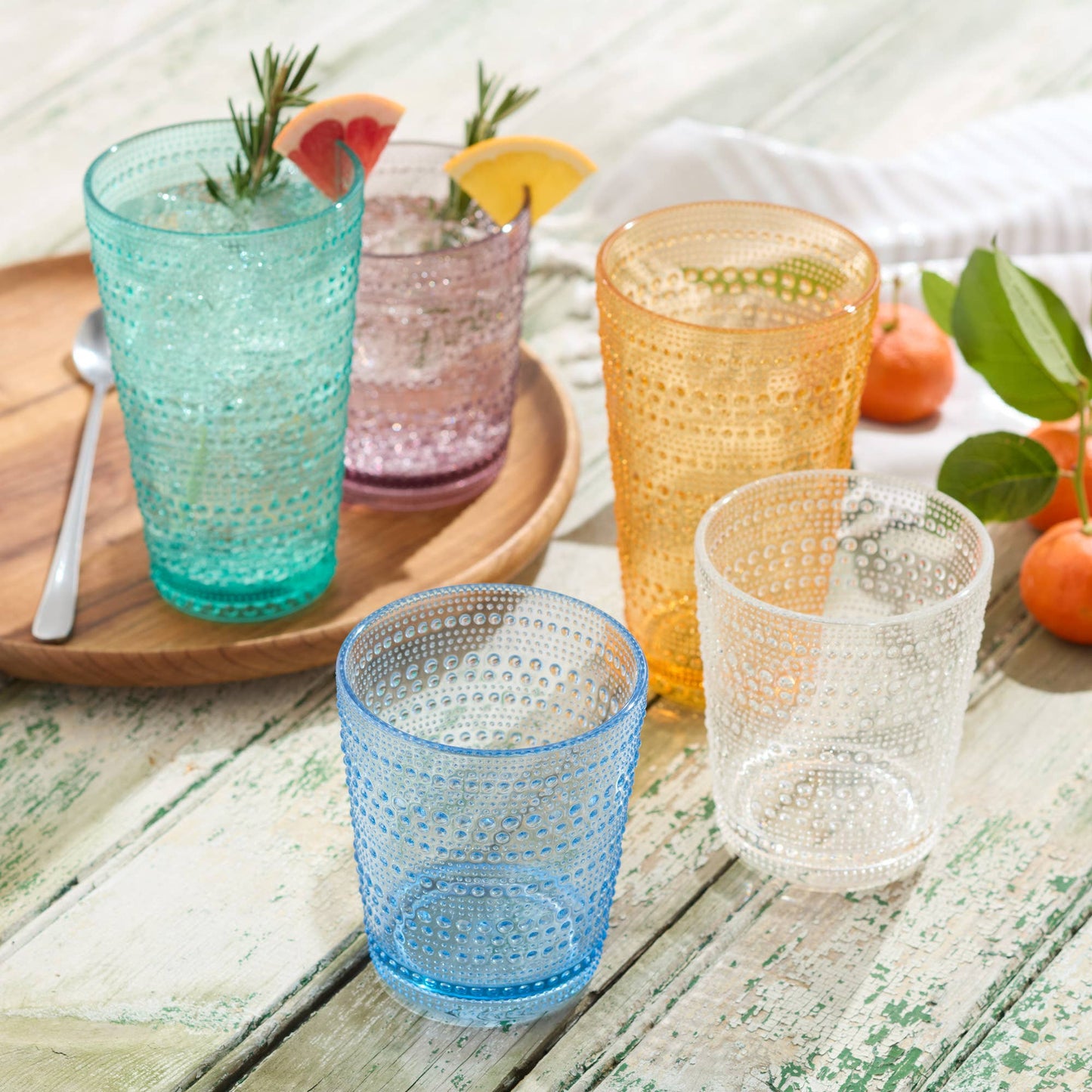 Santa Fe Clear Acrylic DOF Glass - 16 oz.