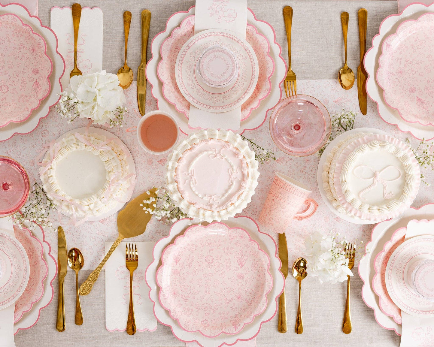 Rose Paper Table Runner