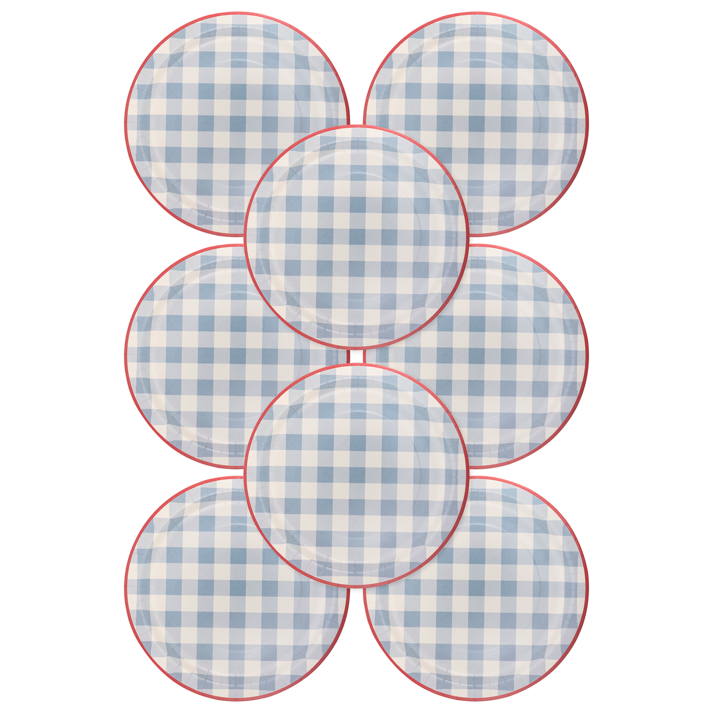Americana Chambray Gingham Paper Plate