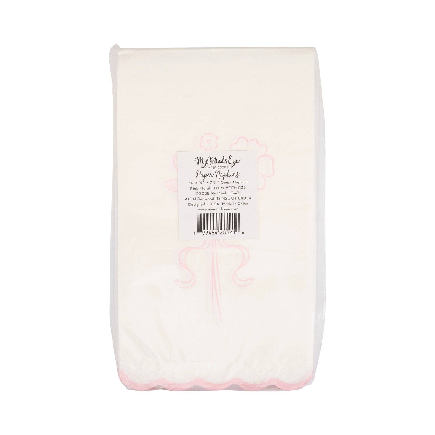 Rose Paper Dinner Guest Napkin - 24pk