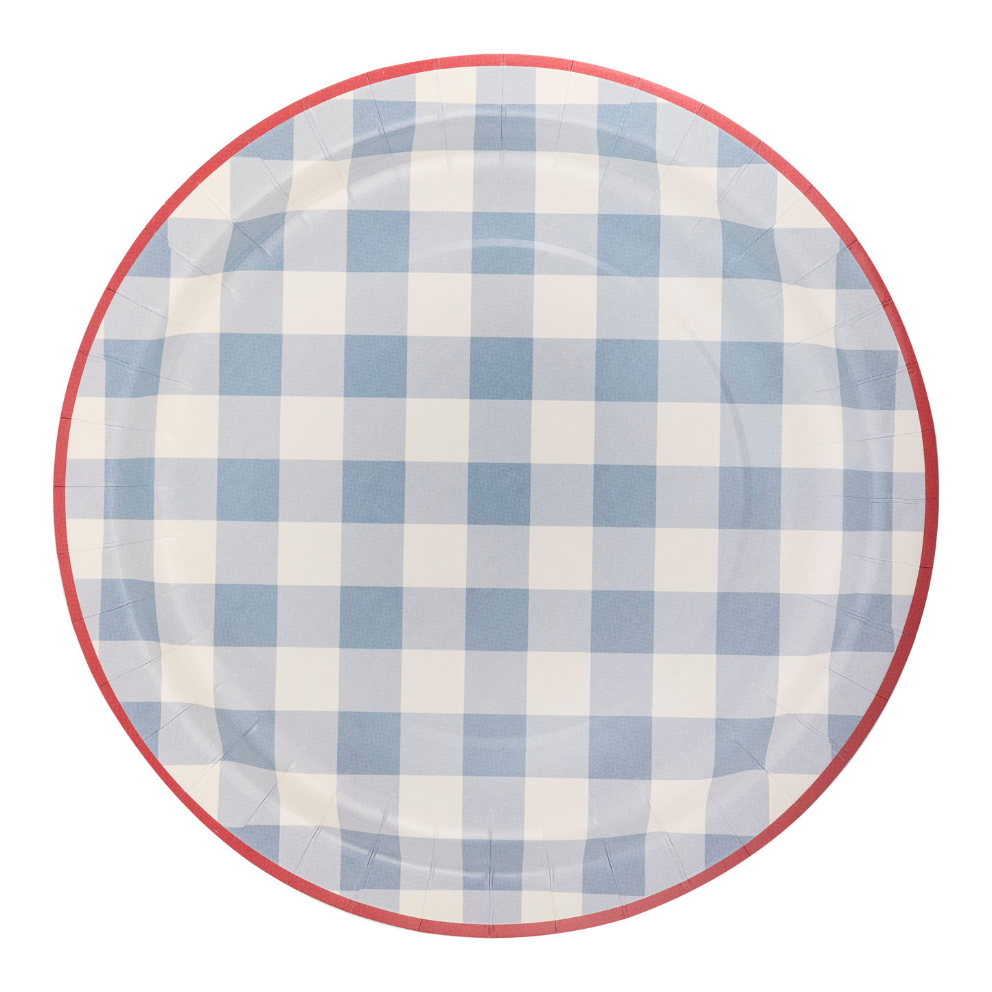 Americana Chambray Gingham Paper Plate