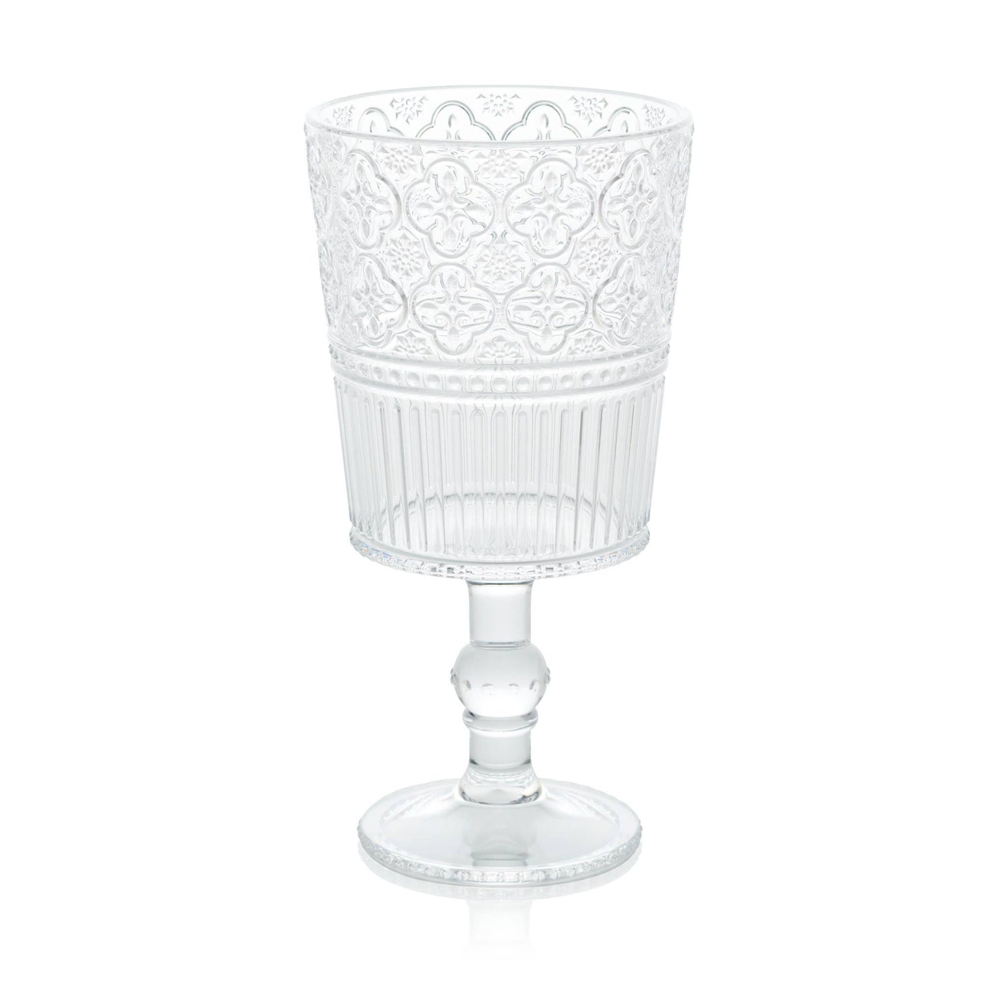 Victoria Clear Acrylic All Purpose Goblet - Cocktail or Wine Glass - 14 oz.