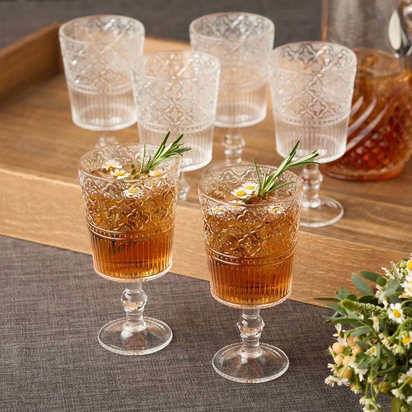 Victoria Clear Acrylic All Purpose Goblet - Cocktail or Wine Glass - 14 oz.